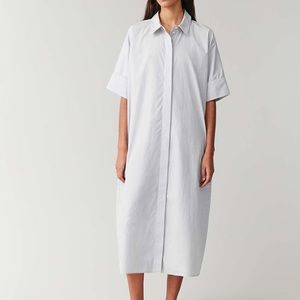 COS Long Shirt Button Up Dress with Pockets
